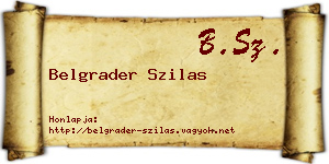 Belgrader Szilas névjegykártya